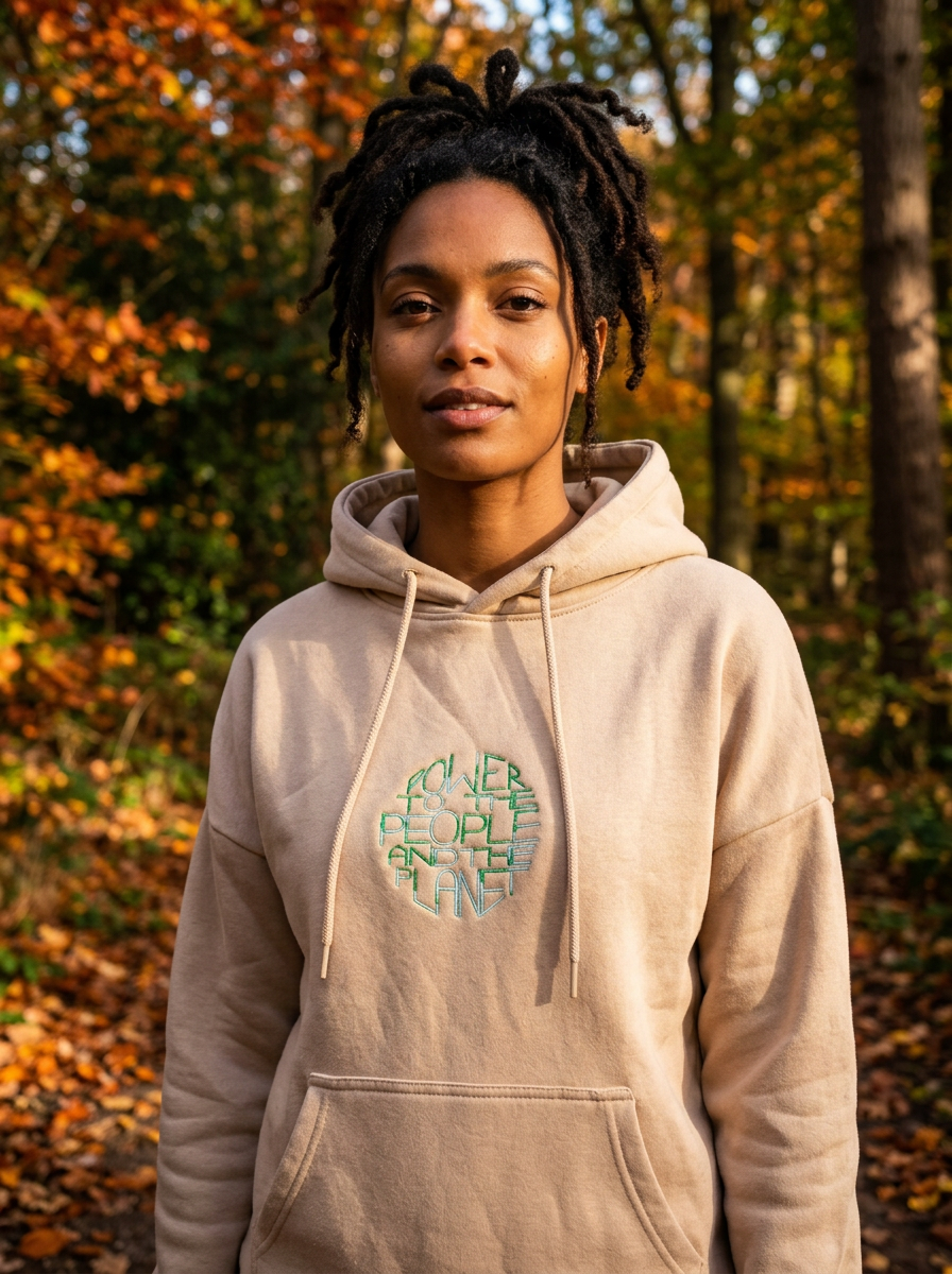 Soft fleece hoodie - Power to the People & the Planet
