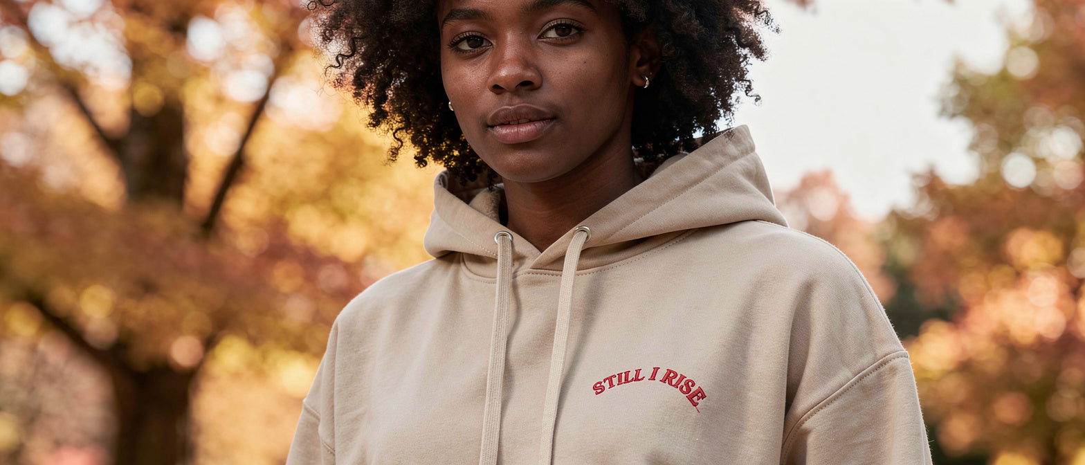 Soft fleece hoodie - STILL I RISE
